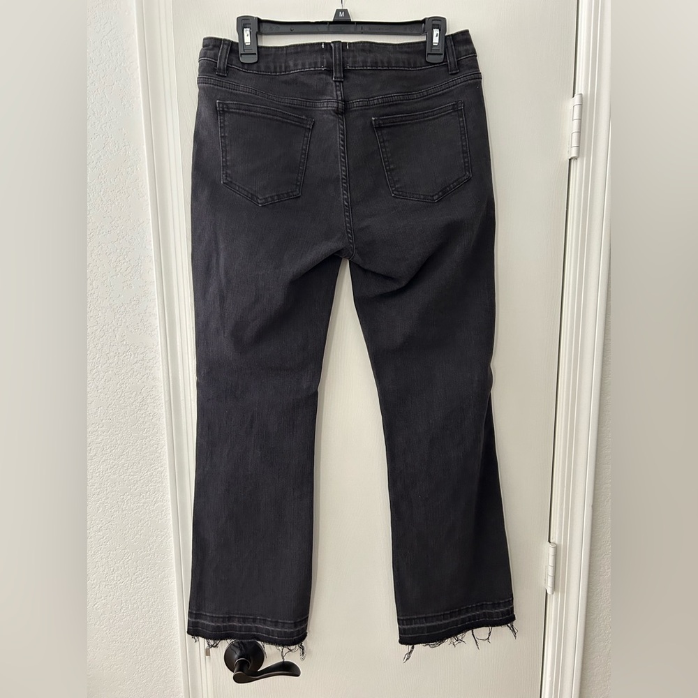 Black Ankle Lace-Up Cropped Jeans NWOT - Picture 11 of 13